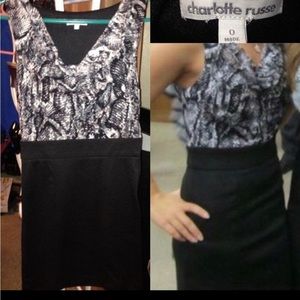 Charlotte Russe Black and white dress